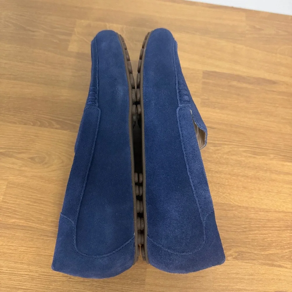 ABEO Harbor 3880 Womens Navy Blue Suede Driving Loafers Flats Size 7.5 Neutral